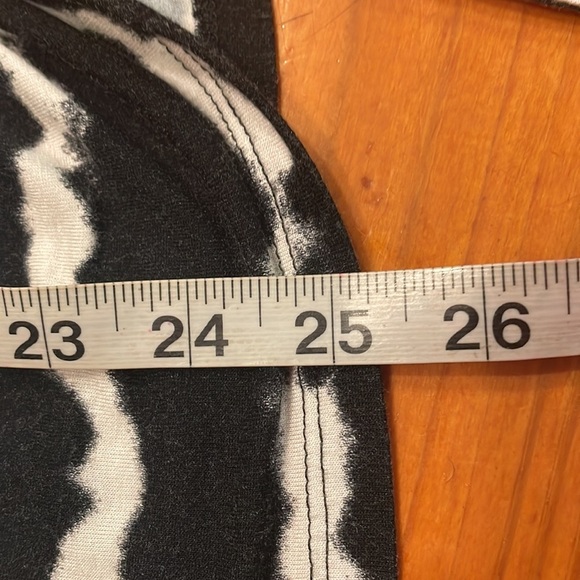 Small Ruby Road black white ballet neck striped printed tie dyed blouse dress - Picture 14 of 14